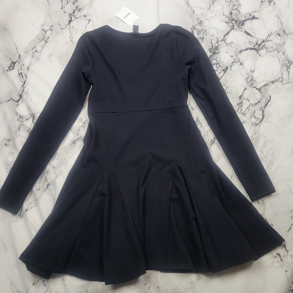 FOREVER 21 Black skater dress mini skirt length above knee size small NWT - Picture 6 of 14